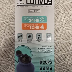 MANNA Blue Vacuum Insulated Water Bottle